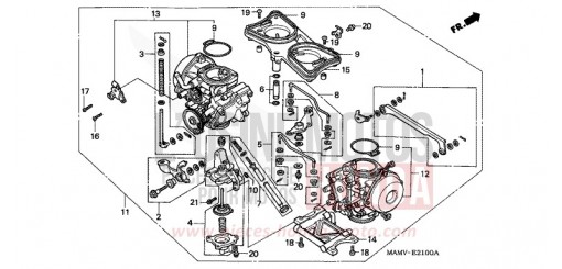 ENS. DE CARBURATEUR GL1500SEX de 1999